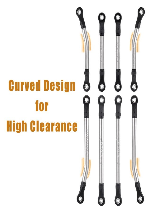 FriHobby High Clearance Link Set Steel Lift Kit 50g for Traxxas TRX4M Defender Bronco Chassis Upgrades 1/18 RC Crawler Accessories, 8PCS - Image 3